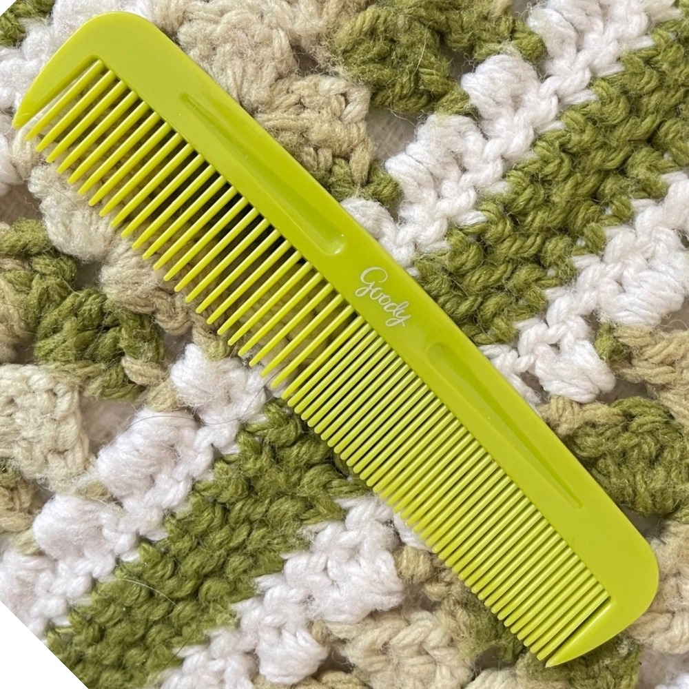 Vintage green goody Plastic Hair Comb USA Wide Purse Pocket Unbreakable‎ NEW
